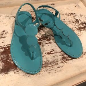 New York & Company Teal Sandals